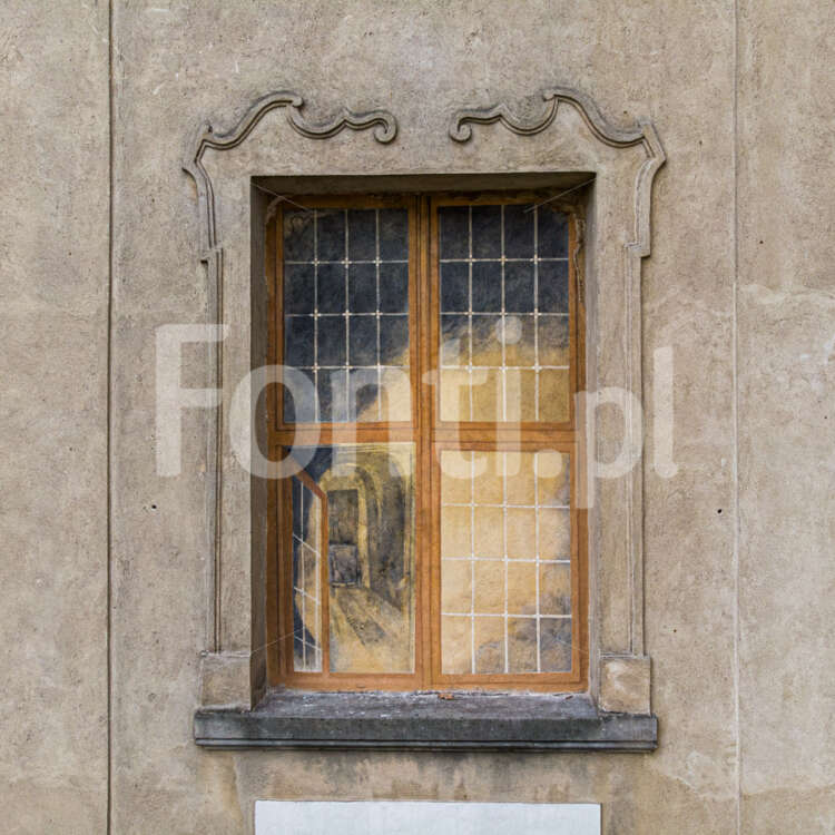 Barokowe okno iluzoryczne Zamek Rydzyna.jpg - Fonti.pl