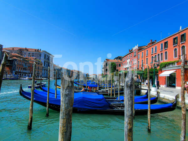 Gondolas Venice Italy gondole Wenecja.jpg - Fonti.pl