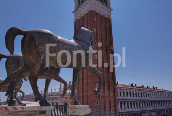 Wenecja konie wieża Plac św Marka.jpg - Fonti.pl
