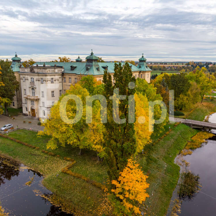 Jesienny widok na zamek w Rydzynie.jpg - Fonti.pl